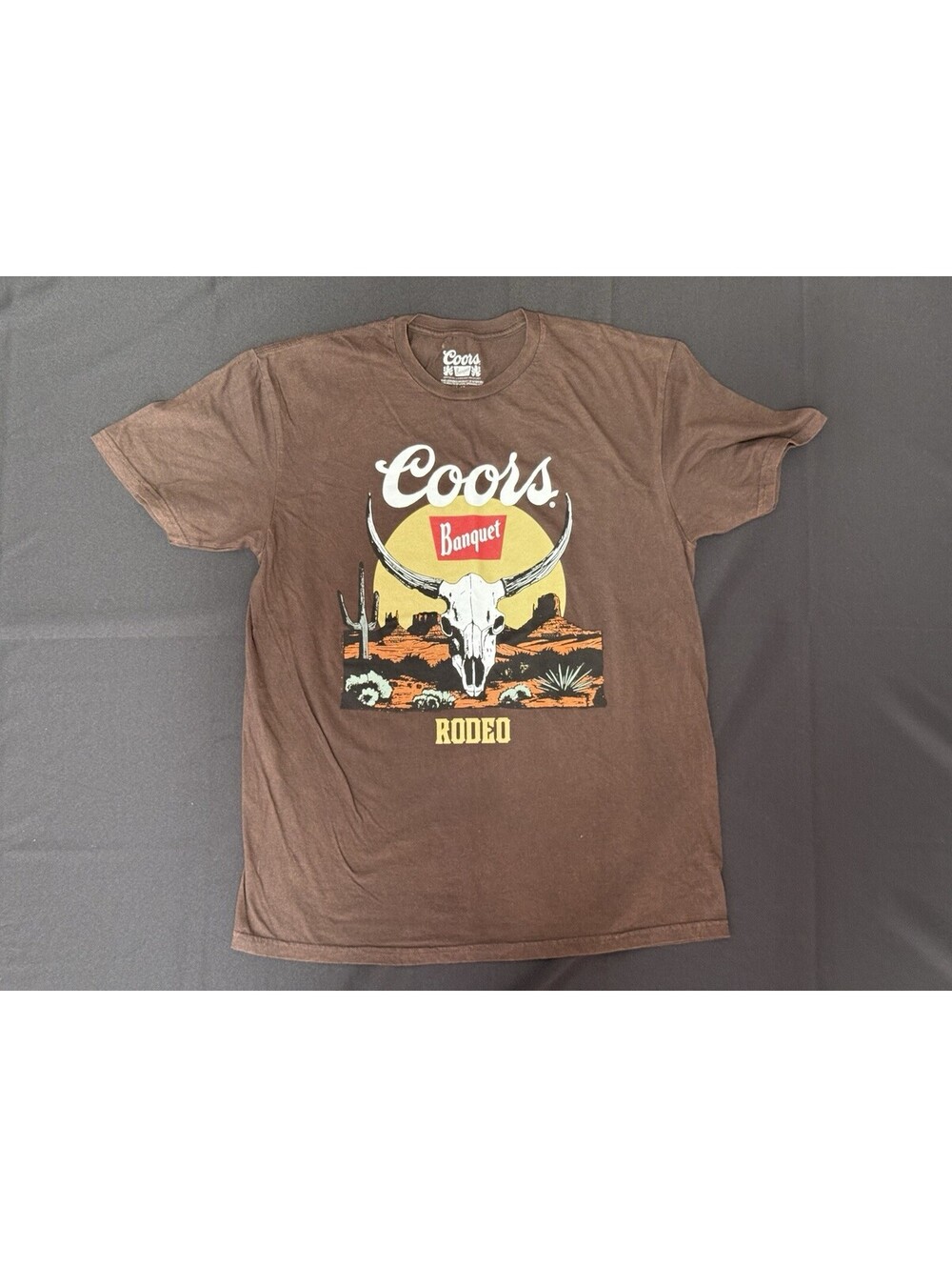 New Licensed Coors Banquet Rodeo Vintage  Size Large T Shirt Beer